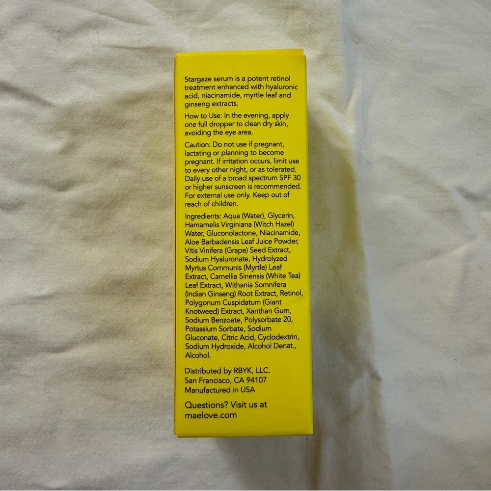 *NIB* Maelove Stargaze Enhanced Retinol Serum - Picture 5 of 5